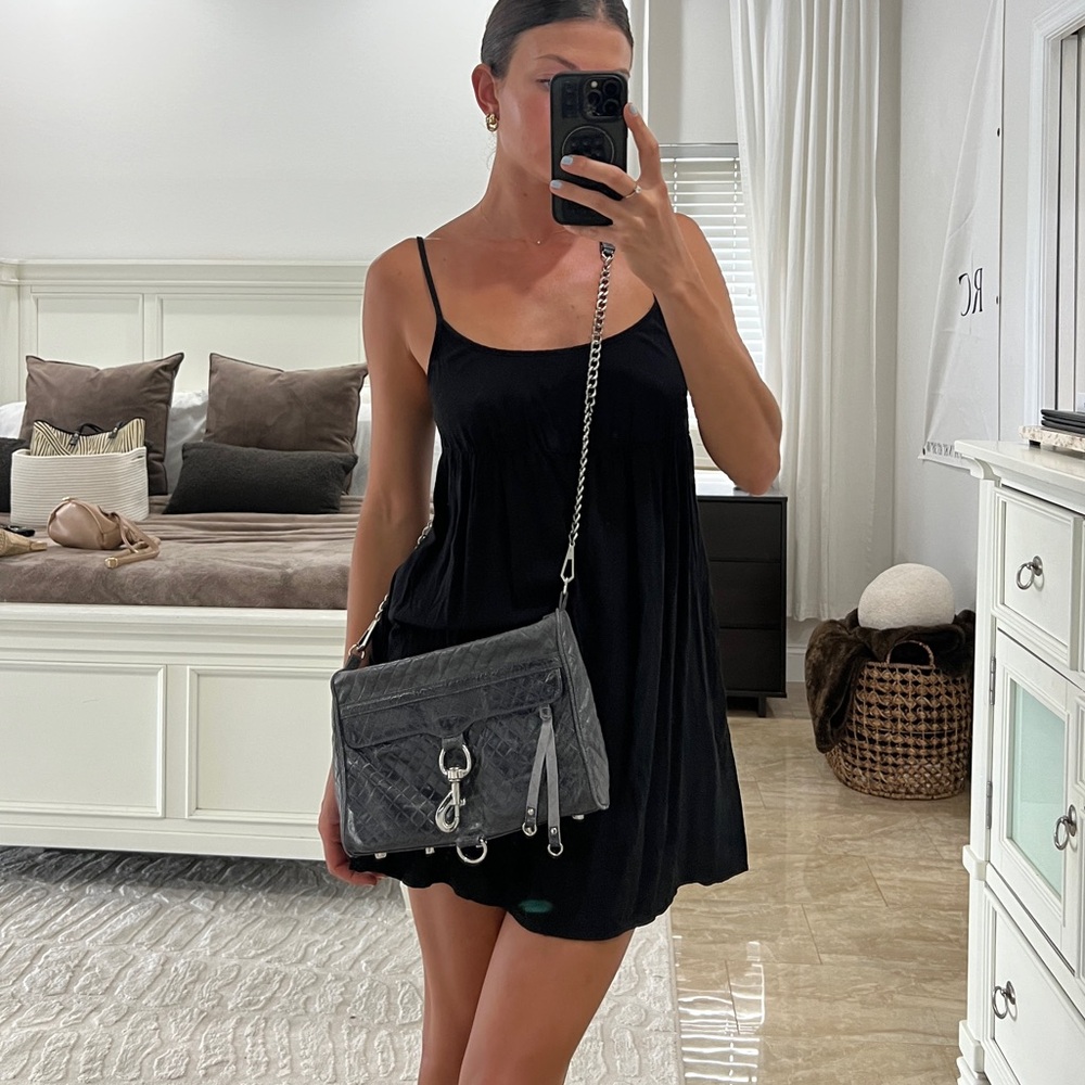 Rebecca Minkoff dark Grey Large Crossbody chain bag